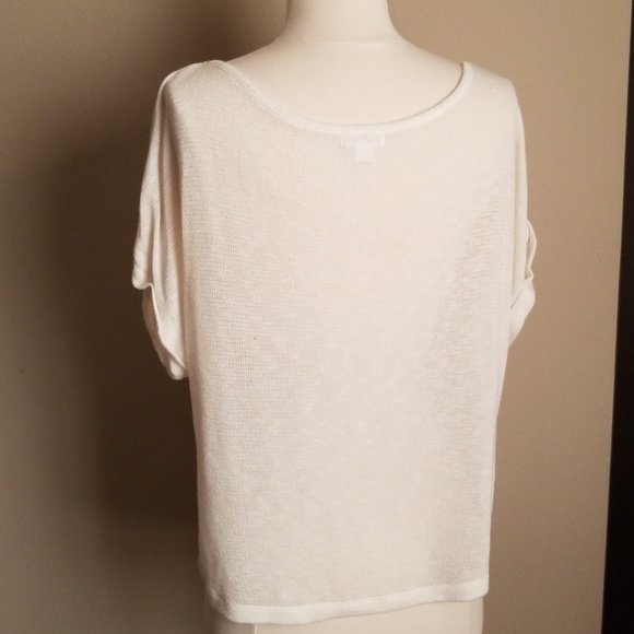 Off white short sleeve sweater - Picture 6 of 6